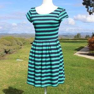 Dark/Light Blue Stripped Dress